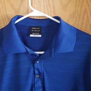 Nike Dri-Fit Men's Blue Golf Polo Medium